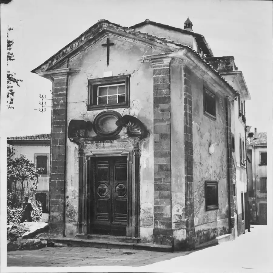 Oratorio di San Carlo prima del restauro, fotografia storica